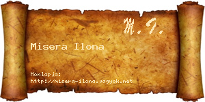 Misera Ilona névjegykártya